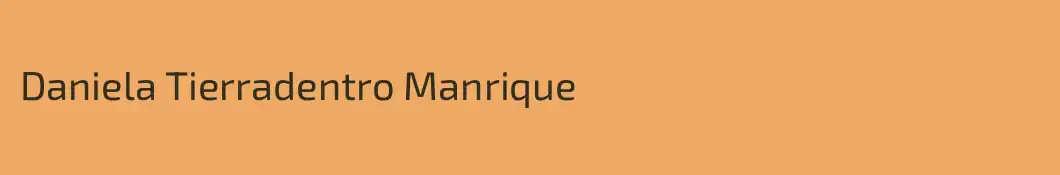 Daniela Tierradentro Manrique